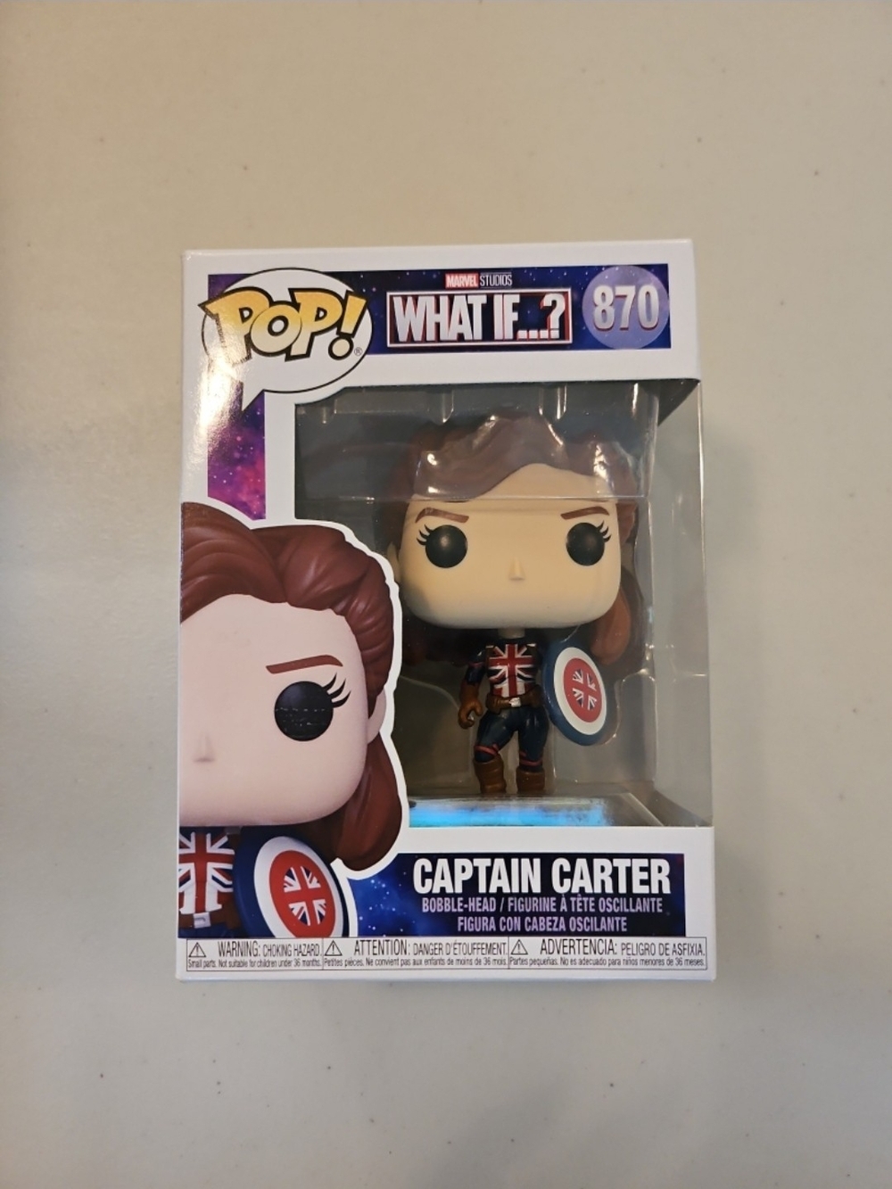 Marvel Captain Carter What If...? Bobble Head Funko Pop 870